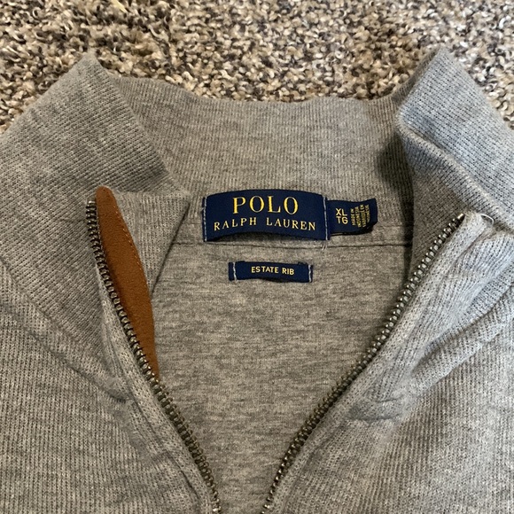 Polo Ralph Lauren Estate-Rib Quarter-Zip Cotton Pullover - Picture 3 of 4